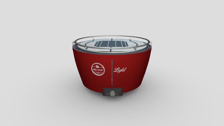 Light Red Inox. 3D Model