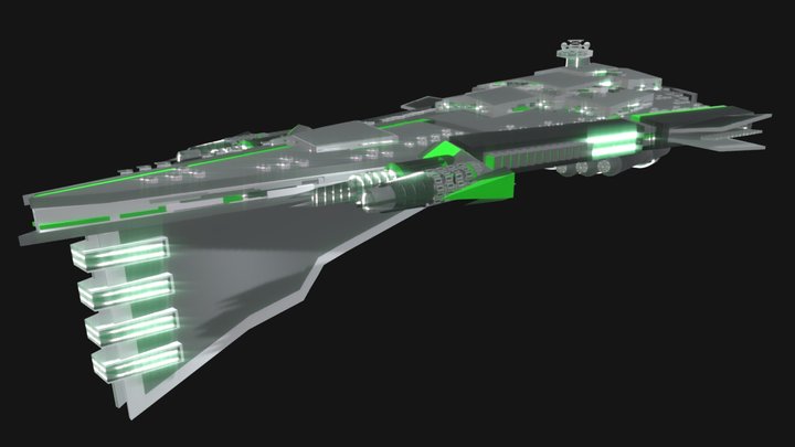 Star Destroyer Execuclipse (full model) 3D Model