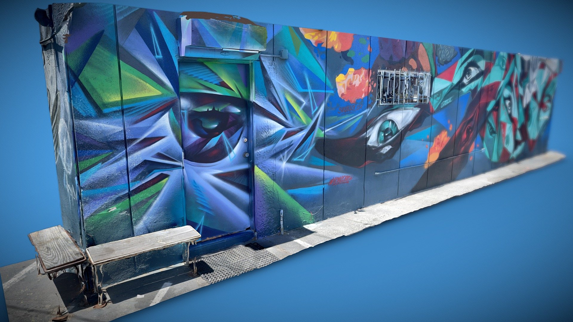 Mural at 1711 Pacific Ave, Venice Beach