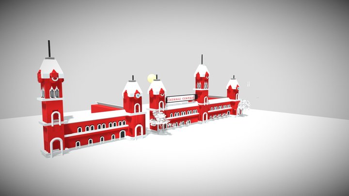 chennai central 3D Model
