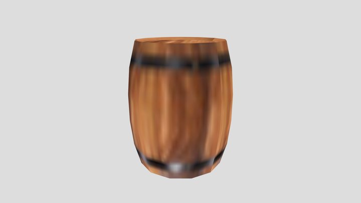 Barrel - PSX/PS1 Style Low Poly 3D Model