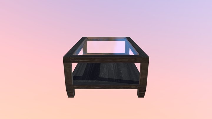 Glass Table 3D Model
