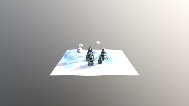 Talvimaisema 3D Model