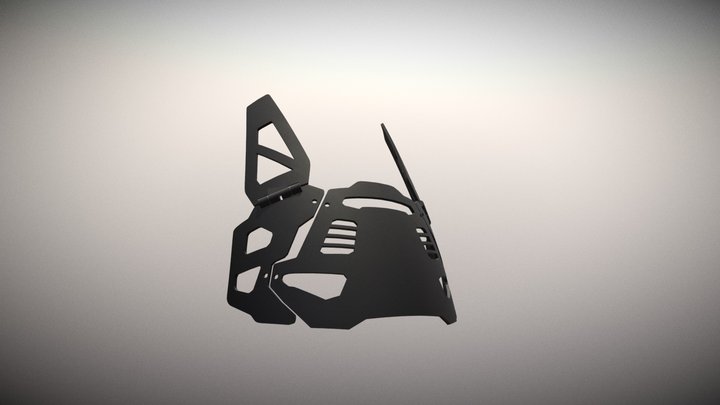 tech cap with ears 3D Model