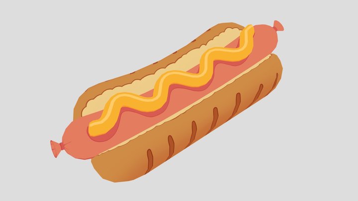 Hotdog 3D Model