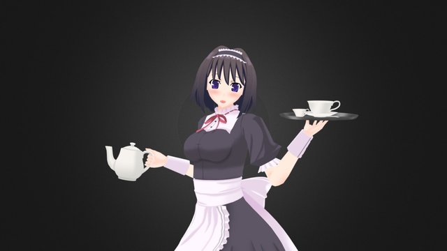 maid san 3D Model