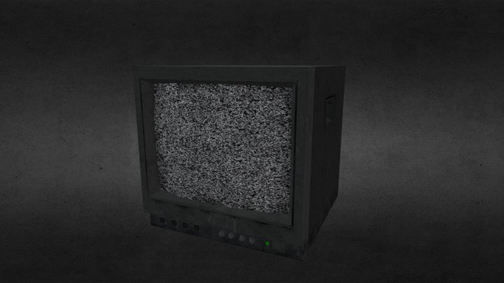 Static CRT Monitor - Horror Prop – Kostenloses 3D-Modell STL