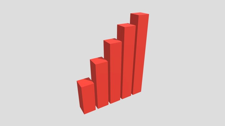 3D Bar Chart Graph – Data Visualization Model