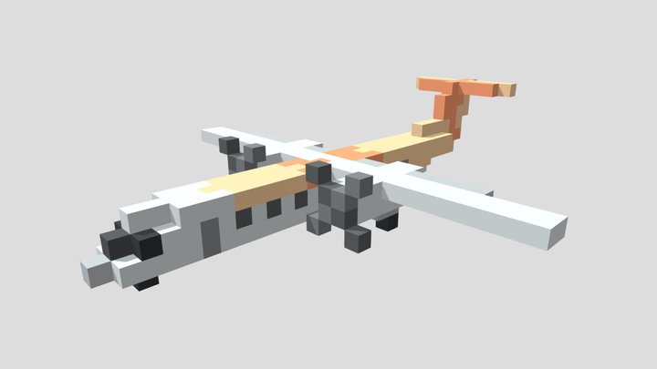De Havilland Q400 3D Model