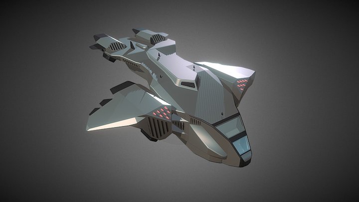 UNSC Pelican Dropship 3D Model