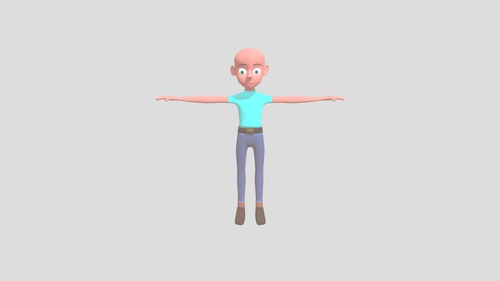 Cartoon Character 3D Model