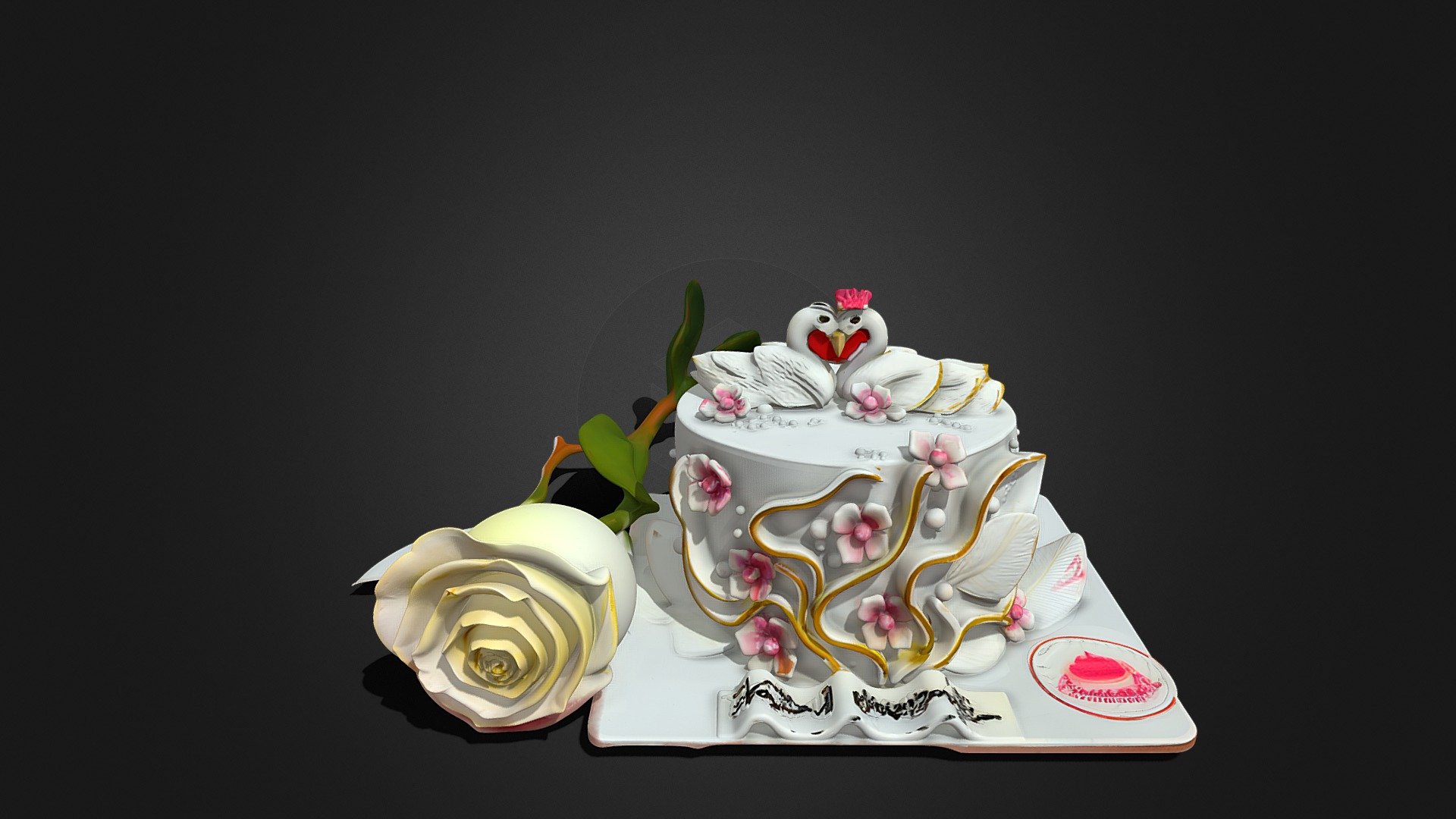 Custom Theme Cake, 3D GLB, Sumaiya’s Creations