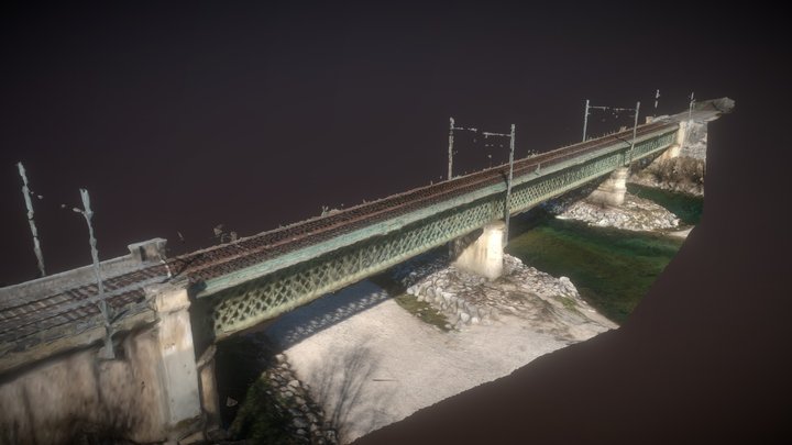 Pont ferroviaire 3D Model