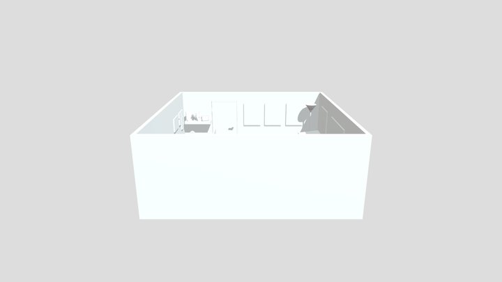 Art 571 Whole Escape Room Mockup 3D Model