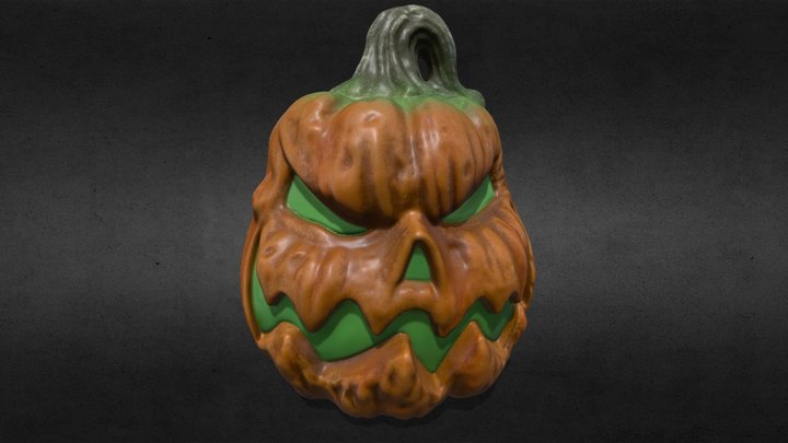 Halloween Pumpkin 3D Model