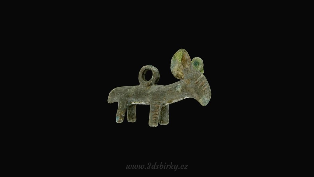 Bronze lamb / Bronzová plastika beránka — Sketchfab embed 3D viewer