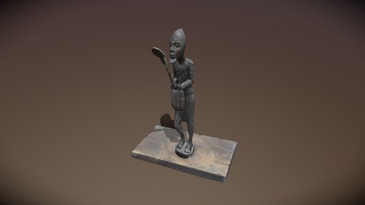 Scan 3D Statuette africaine 3D Model