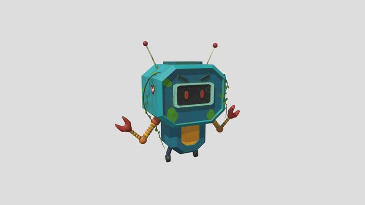 Melee Enemy TechnoToxin 3D Model