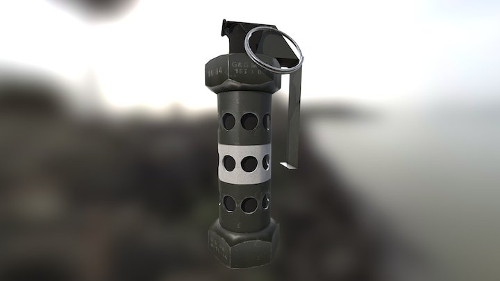 M-84 Flashbang 3D Model