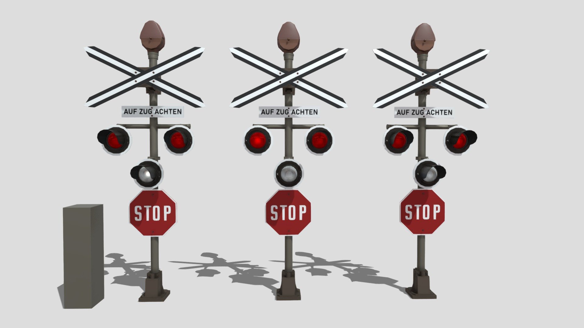 Spotted Hyena Level Crossing Signals (Namibia) - 3D model by