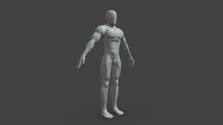 High Quality Man Body 3D Model