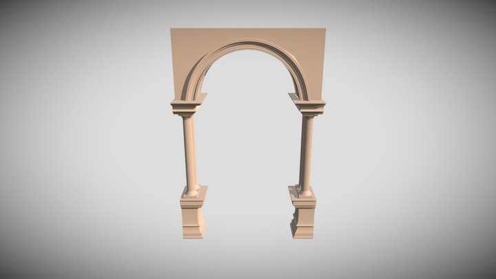 ionic column (arc) 3D Model