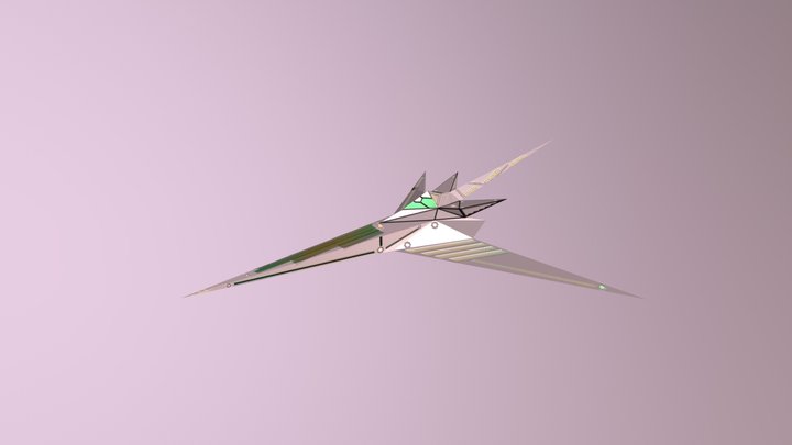 Kitsune Peacefighter - Starskipper - Lights on. 3D Model