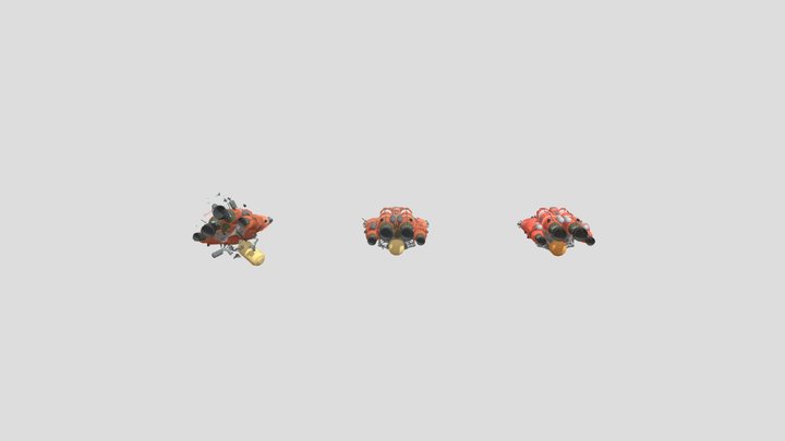 Spacetanker broken 3D Model