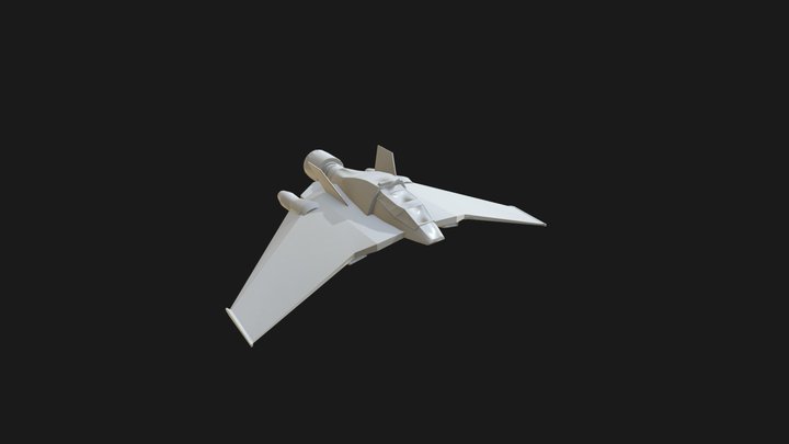 Lockhead 302 Fighter from Stargate SG-1 3D Model