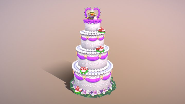 Wedding Cake - Super Mario Odyssey 3D Model