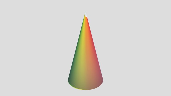 Rainbow Cone 3D Model