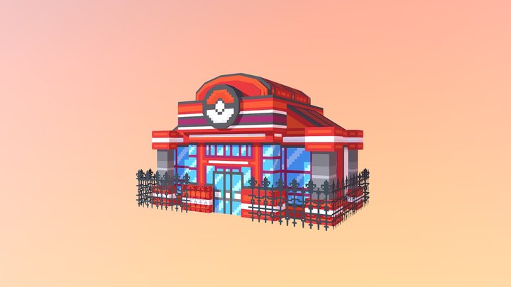 Lacadian Pokemon Center 3D Model