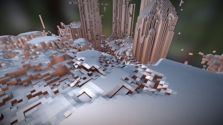 Utopian Minecraft 3D Model