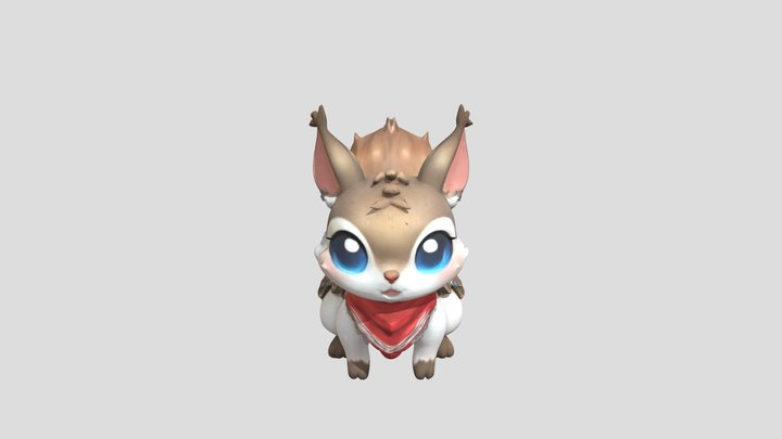 Adventurous Squirrel Pup, #SketchTo3D#