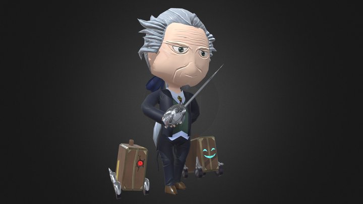 #コンパス 爺爺 3D Model