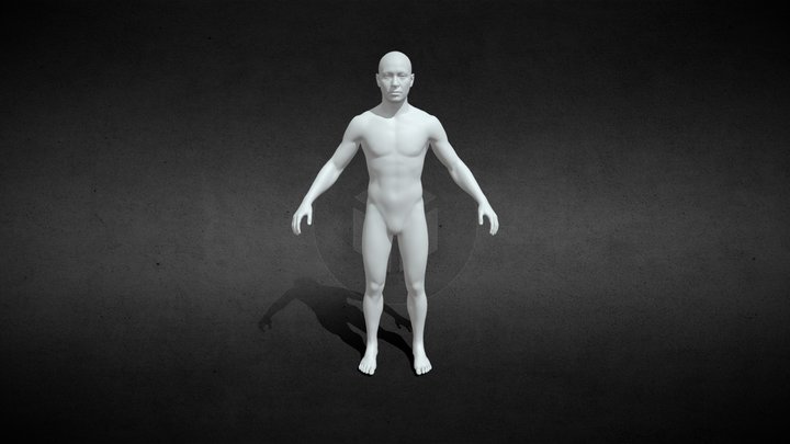 Male Base Mesh - Rigged metahuman UE5 3D Model