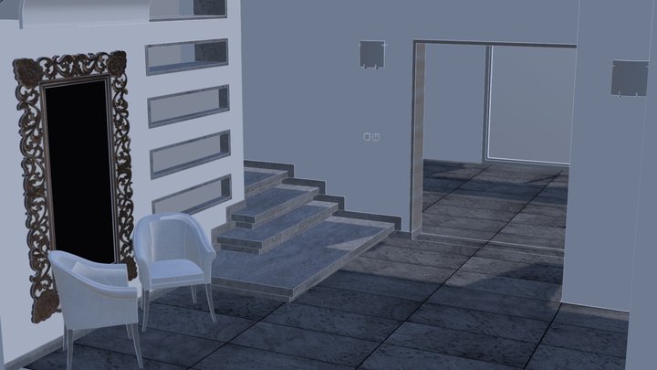Escalier entrée 3D Model
