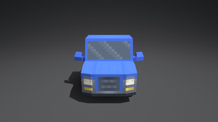 blue Truck 3D Model