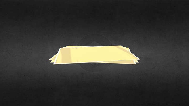 Low Poly Papers 3D Model