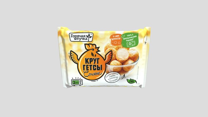 Круггетсы Сочные ТМ Горячая штучка 3D Model