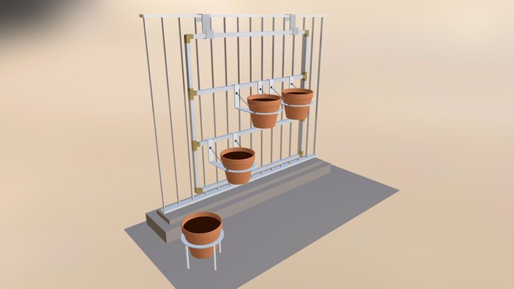 BSB Plant Stand - Quirky 3D Model