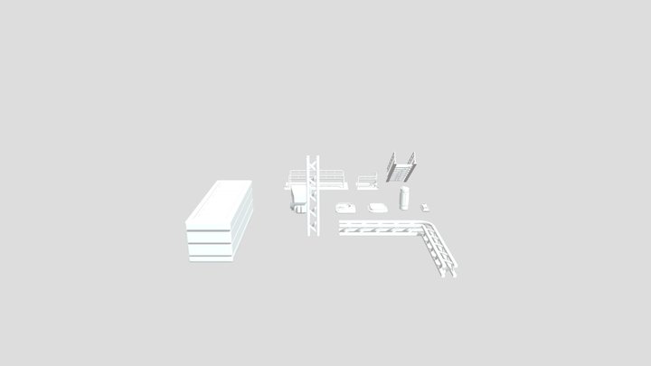 Exterior modular assets 3D Model