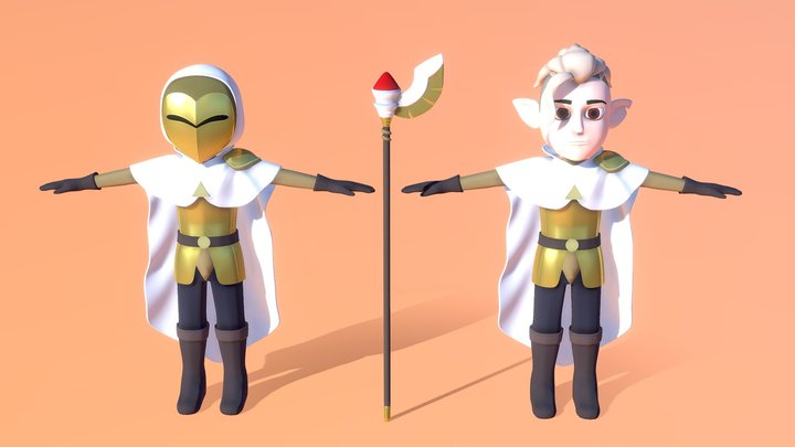 The Owl House - Golden Guard / Hunter 3D Model