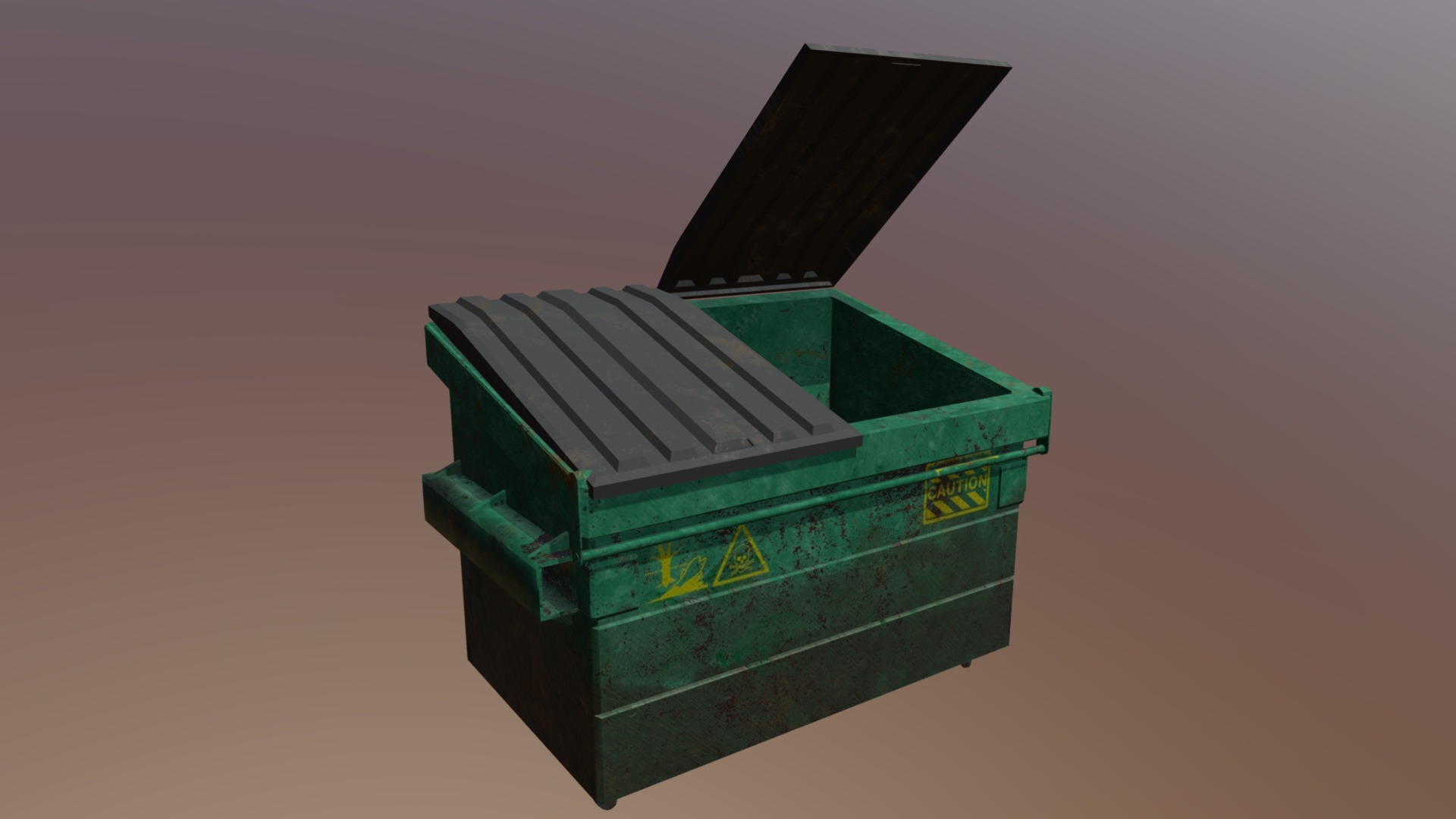 Old Rusty Dumpster - Download Free 3D model by Finley Searle ...