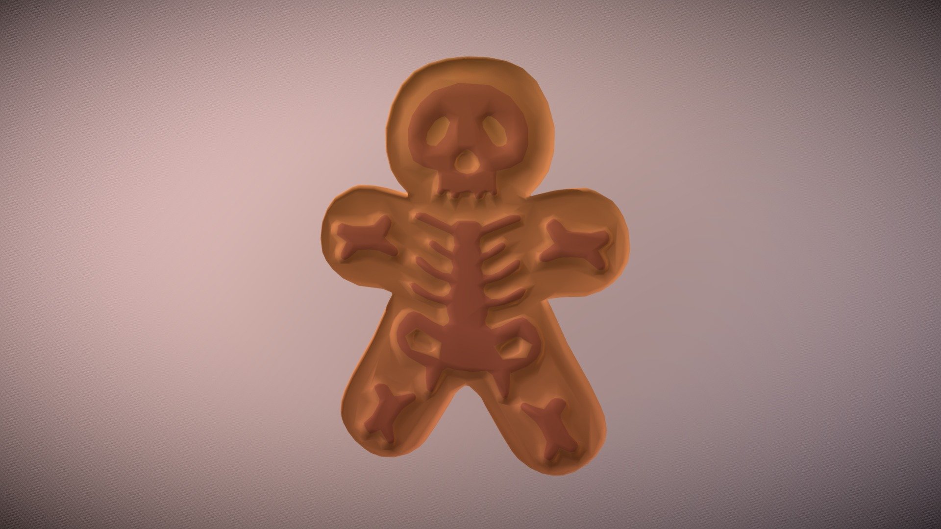 #3december Day 11: Gingerbread - 3d Model By  Lowpoly  [aa69b5c 