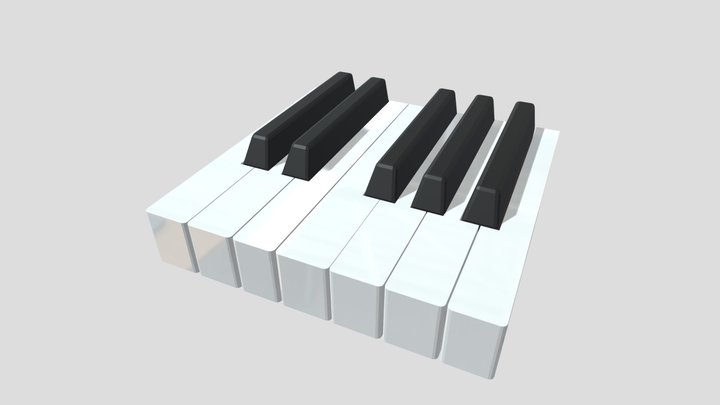 Piano Keys - Scale – Free 3D Model STL
