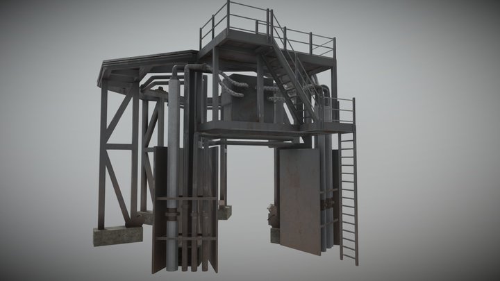 Starship's Suborbital Pad 3D Model