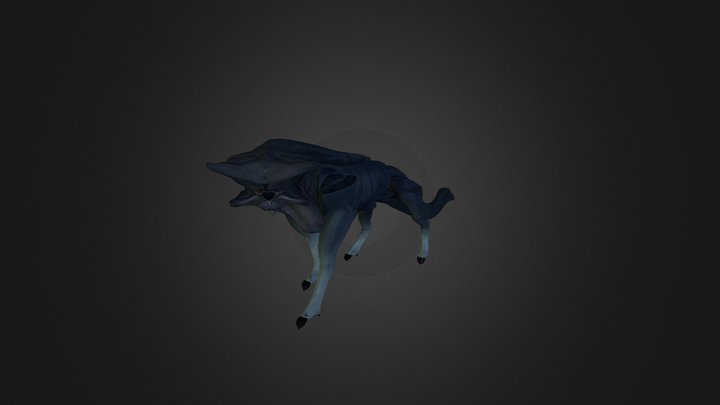 Blue Creature 01 3D Model