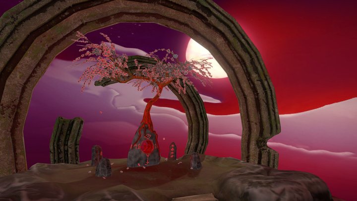 Blood Blossom Grove 3D Model