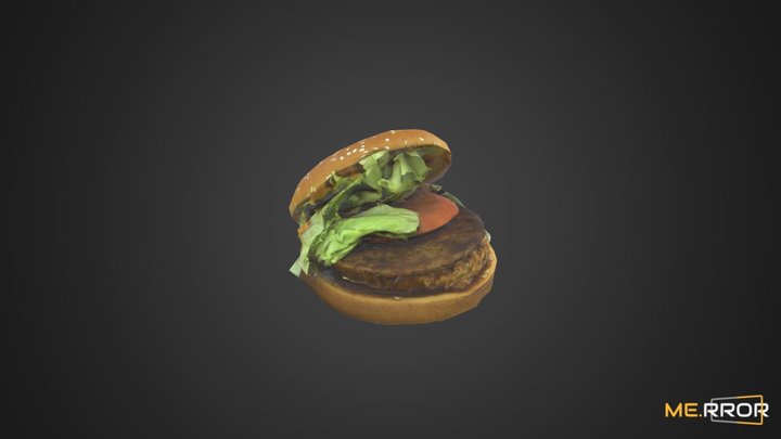 [Game-Ready] Hamburger 3D Model